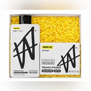 Fresh Ice Men’s 2-Piece Grooming Gift Set Shampoo + Bar Soap (NEW)